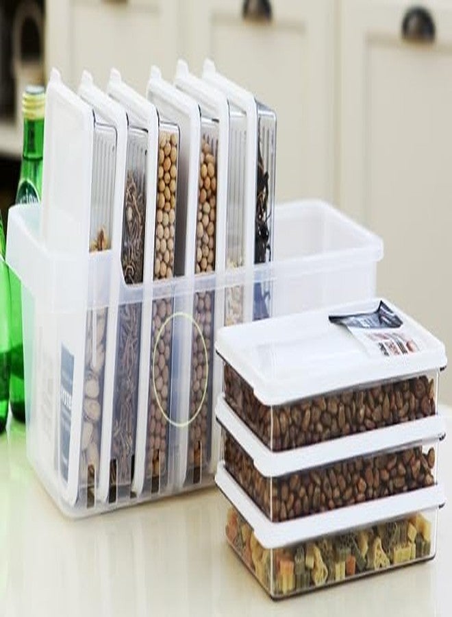 Alliving Kitchen Refrigerator Organizer, Fridge and Freezer Storage Trays Large+Food Containers with Lids L1(9P), Premium B - Image 1